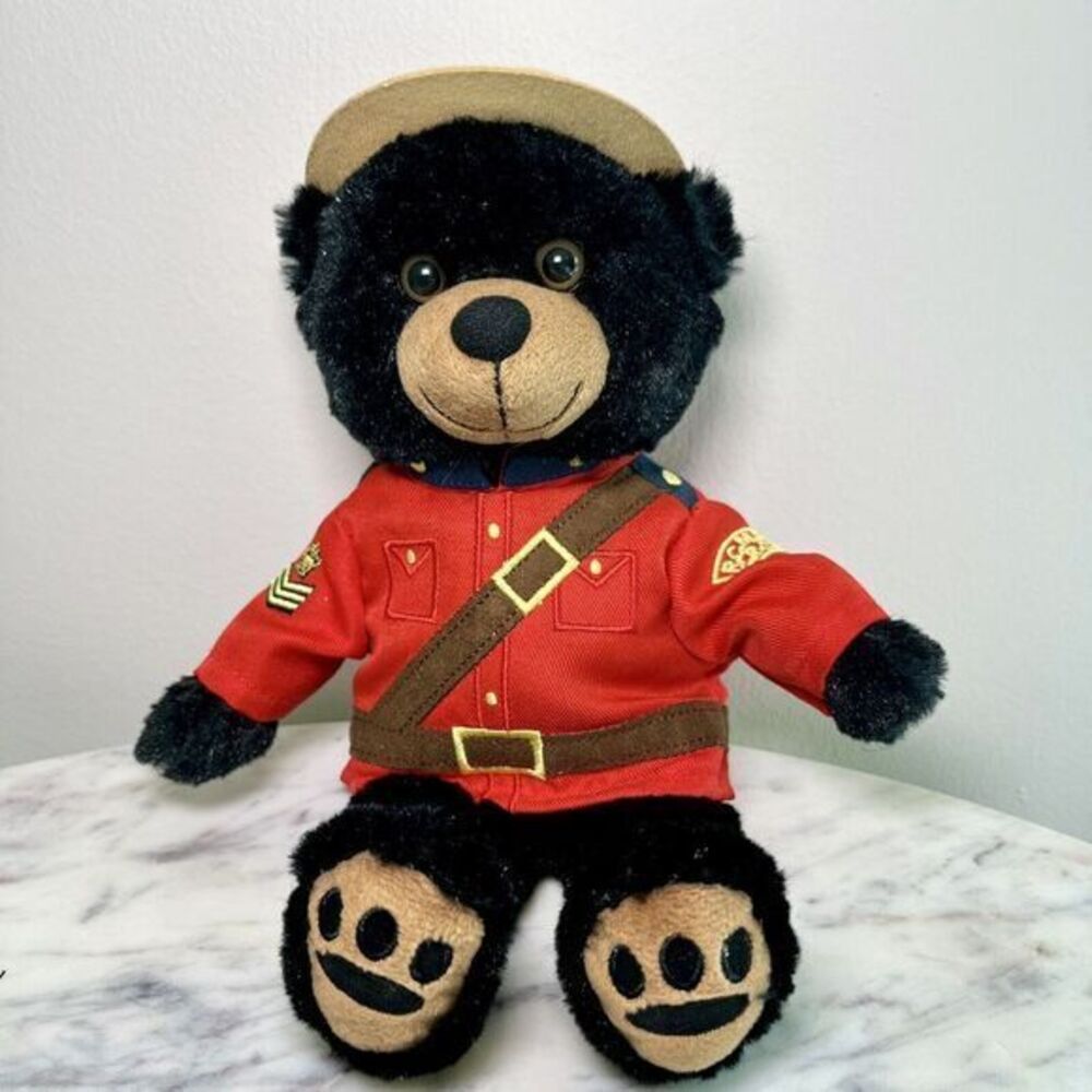 RCMP Canadian Police Teddy Bear Mounted Sergeant Plush Brand Vintage Wilson 10"‎